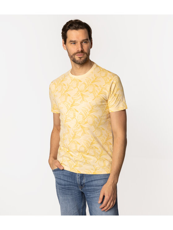 Lee Cooper Lee Cooper T-Shirt LEMON 3170 Żółty Slim Fit