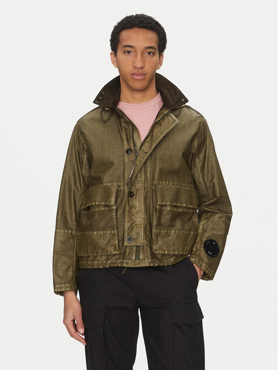 C.P. Company Prechodná bunda 18CMOW224A110318G Zelená Regular Fit