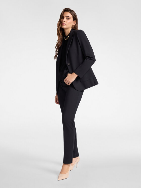 Elena Mirò Elena Mirò Spodnie materiałowe P813Z100130N033 Czarny Regular Fit