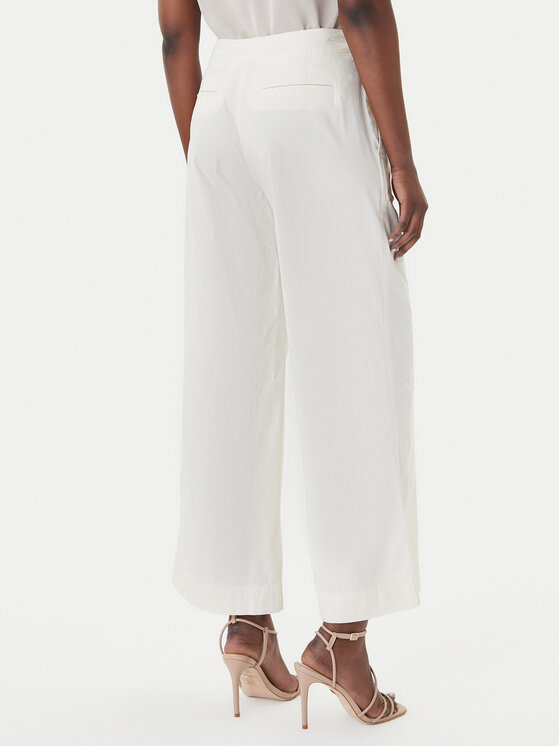 BOSS BOSS Riidest püksid C_Tahilone1 50561636 Beež Wide Leg