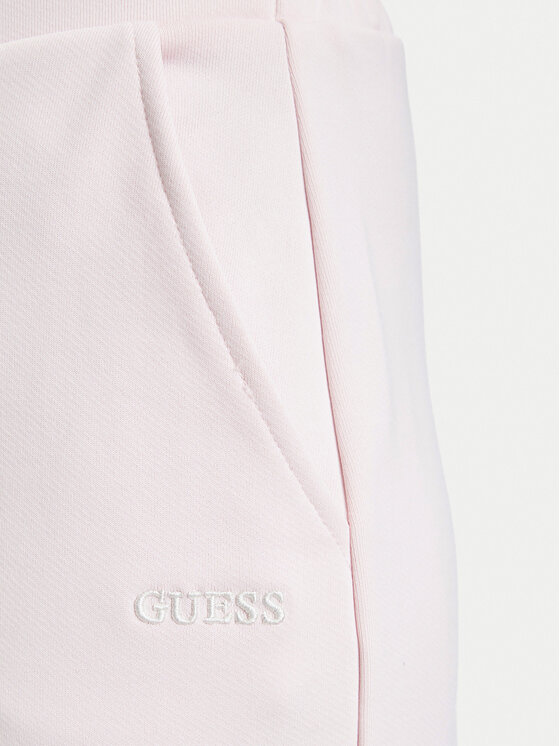 Guess Guess Spodnie dresowe V6BB18 K6353 Różowy jasny Regular Fit