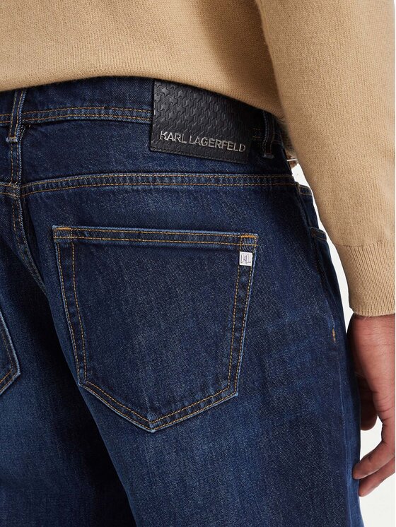 KARL LAGERFELD KARL LAGERFELD Jeansy 265509 564865 Granatowy Relaxed Fit