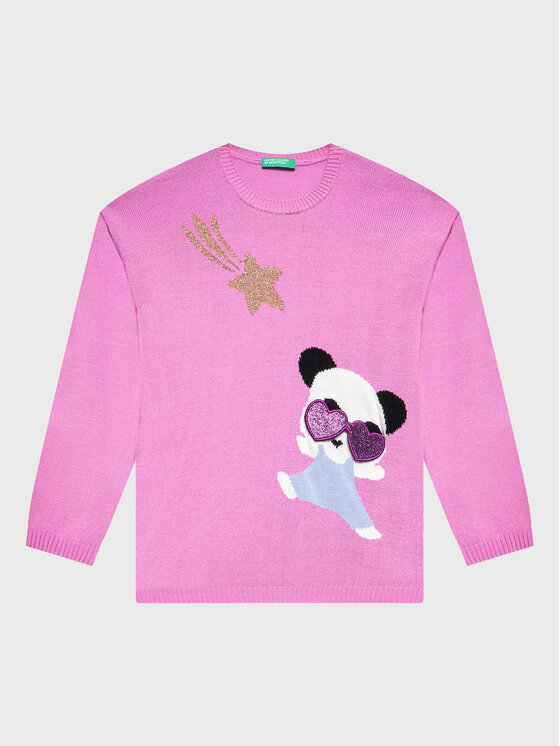 United Colors Of Benetton United Colors Of Benetton Sweater 1170H100G Rózsaszín Regular Fit