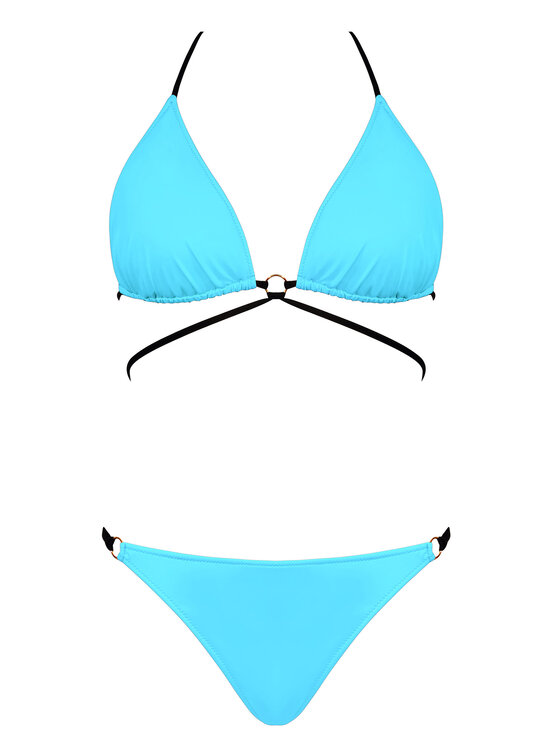 Miss Lou Miss Lou Bikini ML003 Niebieski