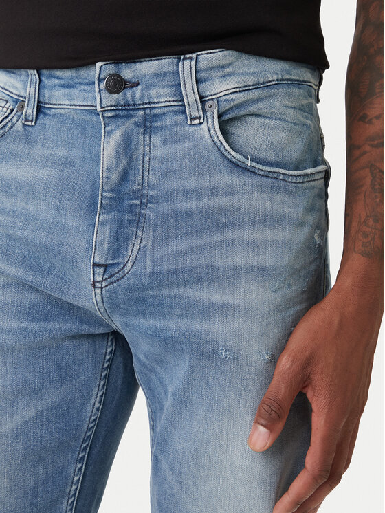 BOSS BOSS Jeans hlače Delaware 50559615 Modra Slim Fit
