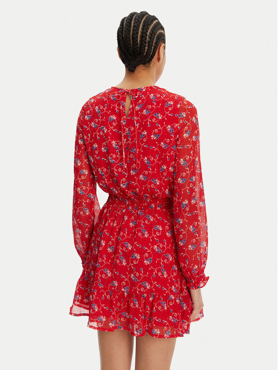Tommy Jeans Tommy Jeans Poletna obleka DW0DW20338 Rdeča Regular Fit