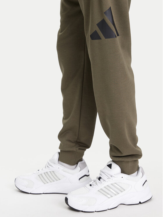 adidas adidas Donji dio trenerke Essentials Big Logo JE8970 Kaki Regular Fit
