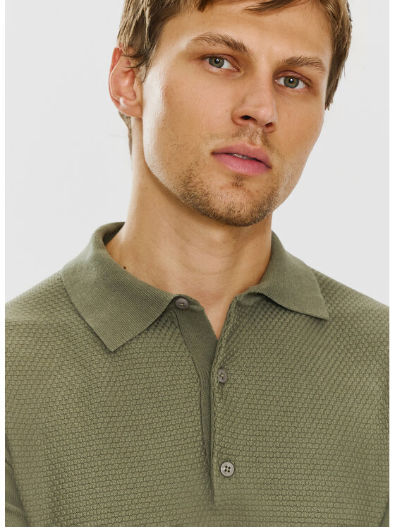 Pako Lorente Pako Lorente Polo P24SF-TX-002 Zielony Classic Fit