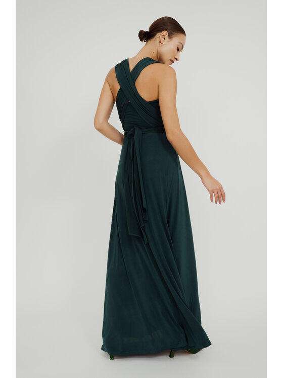 ROSE AVENUE ROSE AVENUE Sukienka wieczorowa MULTIWAY Zielony Long Fit
