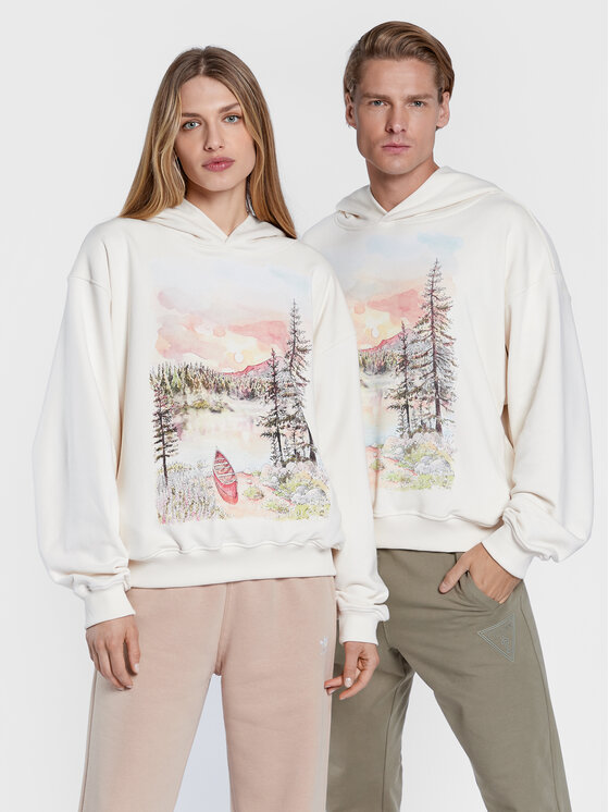 2005 Felpa Unisex 2005 X Leeves „Good Morning” Écru Relaxed Fit | Modivo.it
