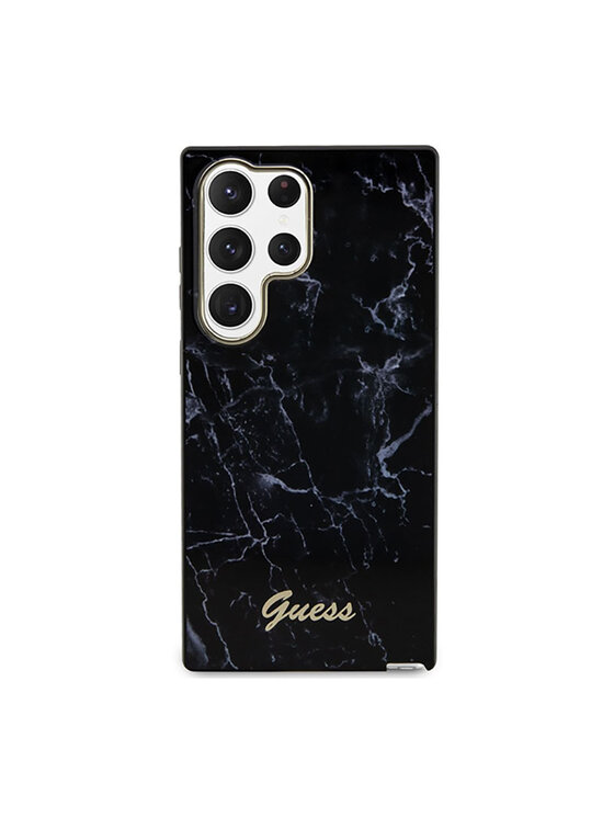 Guess Guess Etui na telefon Marble Collection Czarny