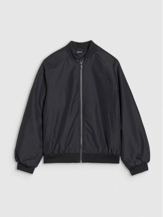 4F 4F Prechodná bunda 4FJWSS25TJACF184-20S Čierna Oversize