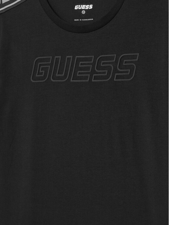 Guess Guess T-Shirt L4YI50 J1314 Czarny Regular Fit