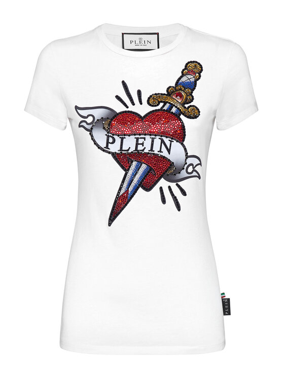 PHILIPP PLEIN PHILIPP PLEIN T-Shirt 613 Biały Regular Fit