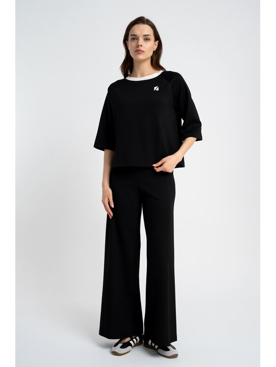 CLICK CLICK Μπλουζάκι 10-6688 Μαύρο Relaxed Fit