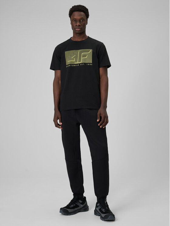 4F 4F T-Shirt COMMERCIAL 12 Czarny Regular Fit