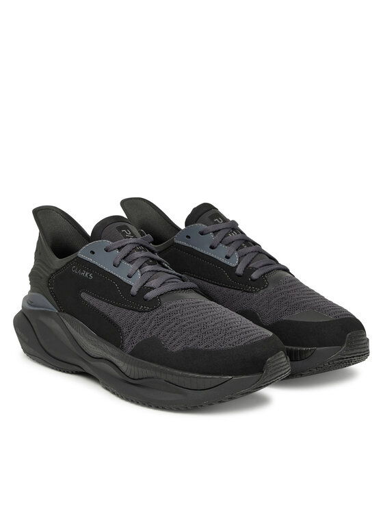 Clarks Clarks Sneakersy Clarks Pace 26184667 Czarny