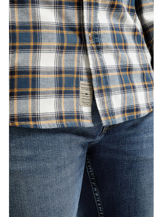 Cross Jeans Cross Jeans Koszula 35614-306 Biały Regular Fit