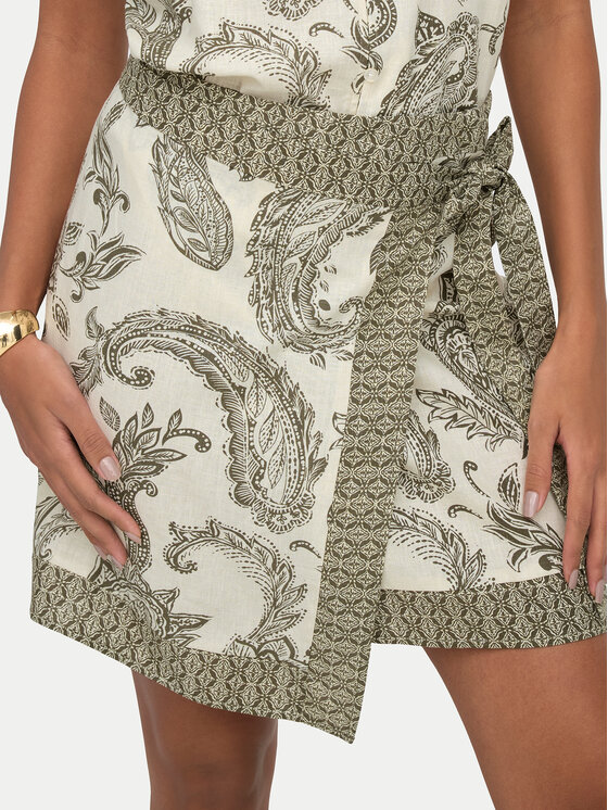ONLY ONLY Hlače Liana Leya 15373650 Krem Regular Fit