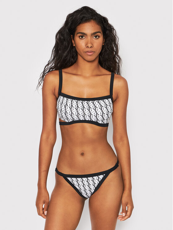 Calvin Klein Swimwear Μπικίνι κάτω μέρος Cheeky KW0KW01704 Λευκό