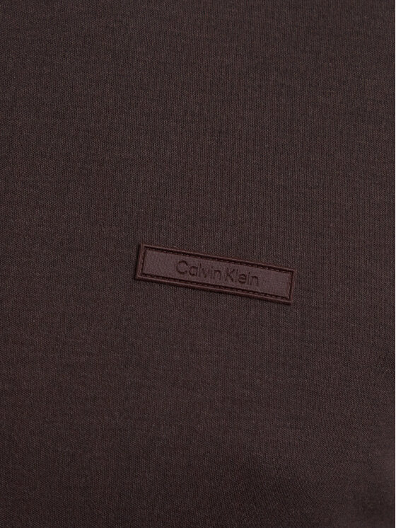 Calvin Klein Calvin Klein Polo Supima LV04LH240G Brązowy ciemny Slim Fit