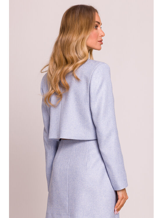 Made of Emotion Made of Emotion Giacca da abito M853 Celeste Cropp Fit