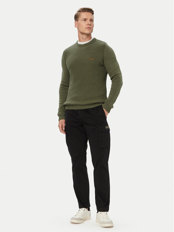 Aeronautica Militare Aeronautica Militare Džemper 262MA1571UL00409 Kaki Regular Fit