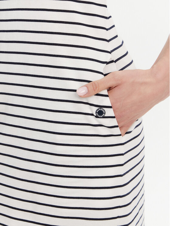Barbour Barbour Rochie de zi Dalmore LDR0913WH11 Alb Regular Fit