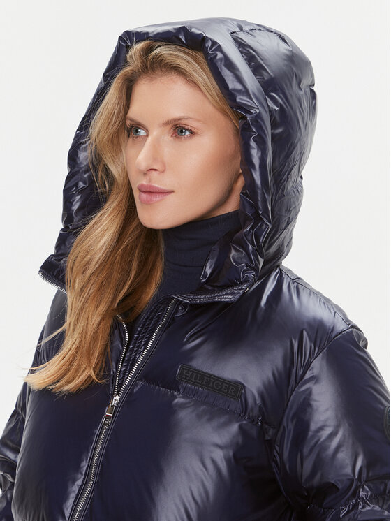 Tommy Hilfiger Tommy Hilfiger Dūnu jaka New York Gloss WW0WW40836 Tumši zils Relaxed Fit