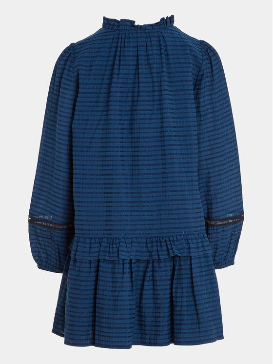 Tommy Hilfiger Tommy Hilfiger Rochie de zi KG0KG07577 Albastru Regular Fit