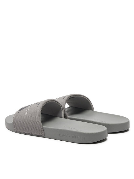 Calvin Klein Jeans Calvin Klein Jeans Klapki Slide Monogram Co YM0YM00061 Szary