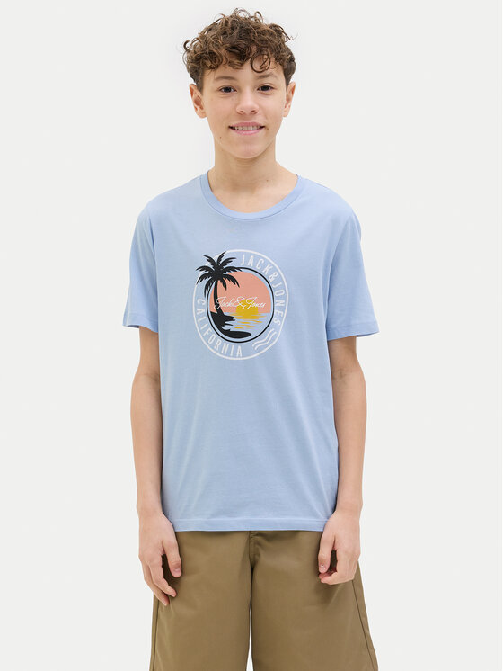 Jack & Jones Junior Jack & Jones Junior Komplet t-shirtów Palm 12278400 Kolorowy Regular Fit