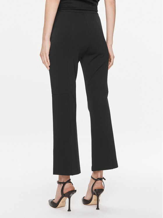 Max Mara Leisure Max Mara Leisure Spodnie materiałowe Glasgow 2416781017 Czarny Regular Fit