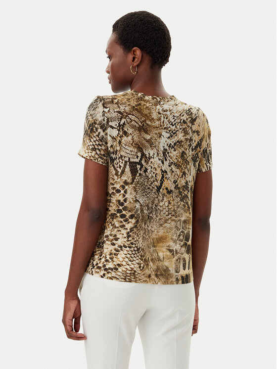Marciano Guess Marciano Guess Bluzka Blusa tatjana ss printed Brązowy Comfort Fit
