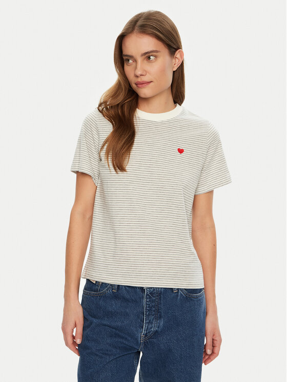 JDY JDY Футболка Pisa 15298612 Сірий Regular Fit