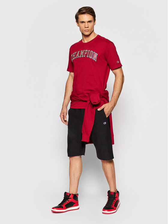 Champion Champion Sportske kratke hlače Logo 216543 Crna Custom Fit