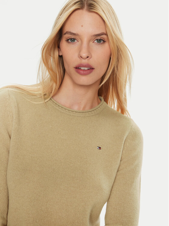 Tommy Hilfiger Tommy Hilfiger Sweter WW0WW44161 Brązowy Regular Fit