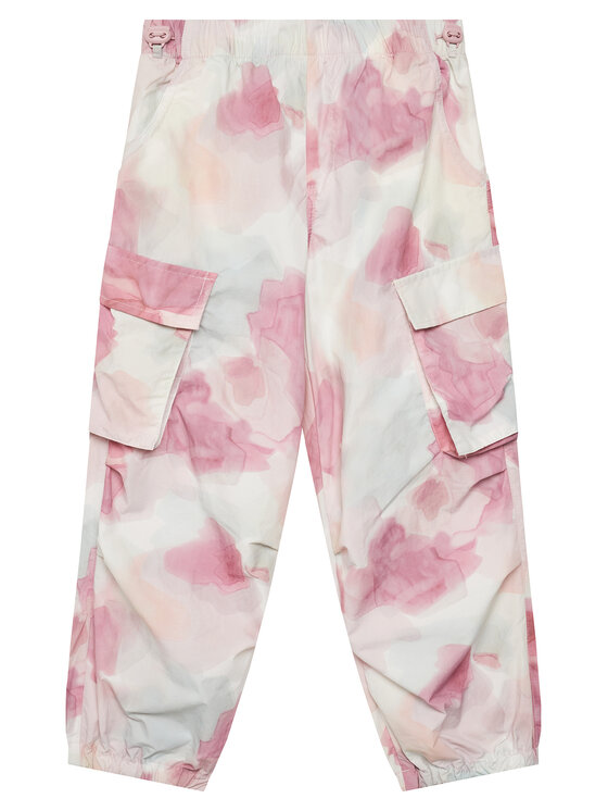 United Colors Of Benetton Bavlnené nohavice 4Q2RCF04K Ružová Relaxed Fit