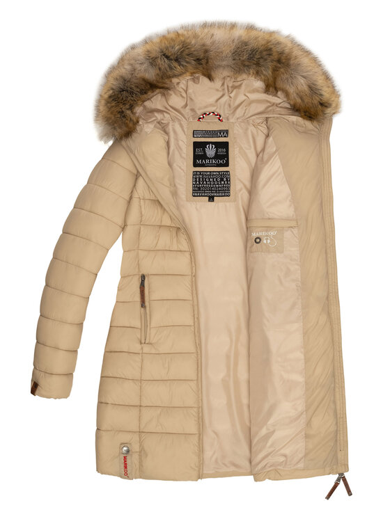 Marikoo Marikoo Kurtka zimowa Rose Beżowy Regular Fit
