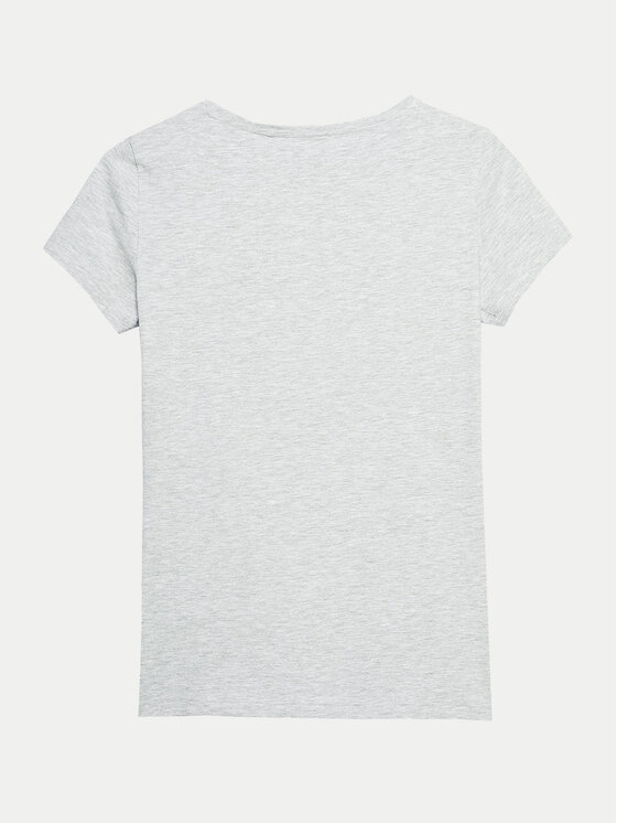 4F 4F T-Shirt 4FWSS24TTSHF1161 Szary Slim Fit
