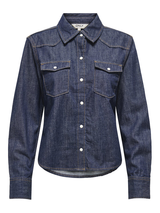 ONLY ONLY Jeanshemd Charlize 15364777 Blau Regular Fit