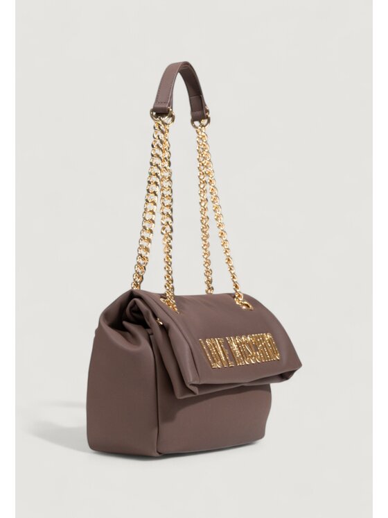 LOVE MOSCHINO LOVE MOSCHINO Σάκος HAMMERED LOGO Καφέ