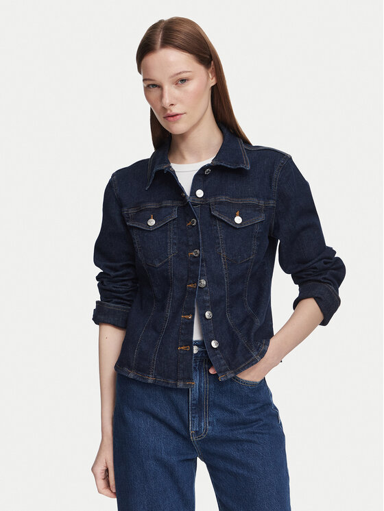 Calvin Klein Jeans cămașă de blugi LV047G749G Bleumarin Slim Fit