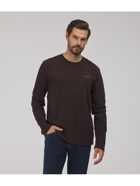 Lee Cooper Lee Cooper T-Shirt MARTIN Brązowy ciemny Regular Fit