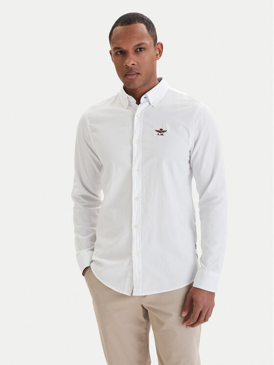 Aeronautica Militare Aeronautica Militare Särk 261CA1320UCT03532 Valge Regular Fit