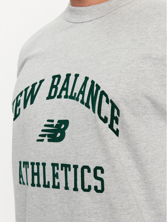 New Balance New Balance T-krekls Athletics Varsity Graphic T-Shirt MT33551 Pelēks Regular Fit
