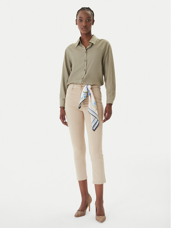 Guess Guess Teksad W5GA91 W93CM Beež Skinny Fit