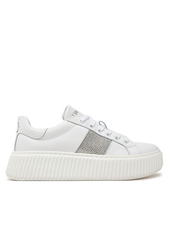 TWINSET TWINSET Sneakersy 251GCJ018 Biały