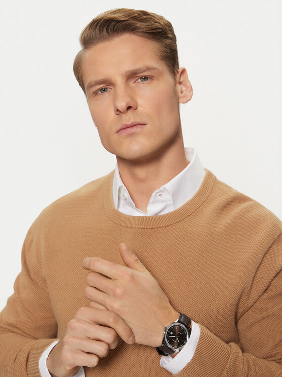 Casio Casio Zegarek MTP-1302PL-5AVEF Brązowy