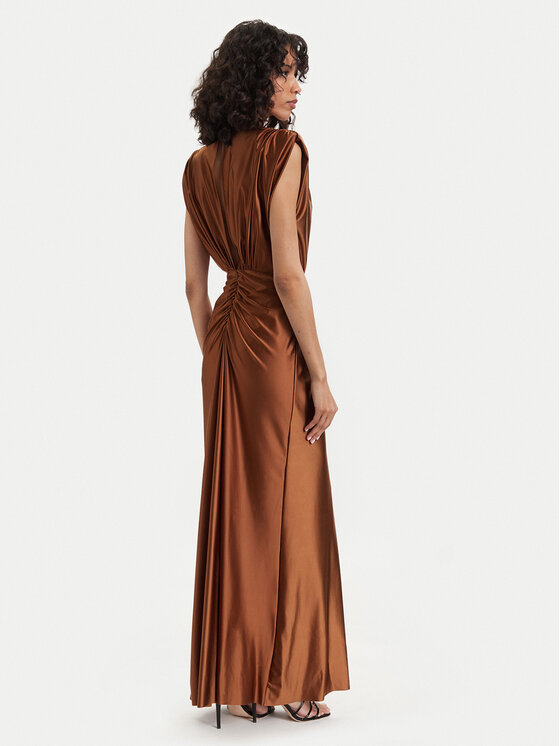 ACCESS FASHION ACCESS FASHION Vakarinė suknelė 63-3333-124 Ruda Regular Fit